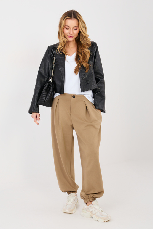 Kelnės IT tamsiai smėlio spalvos