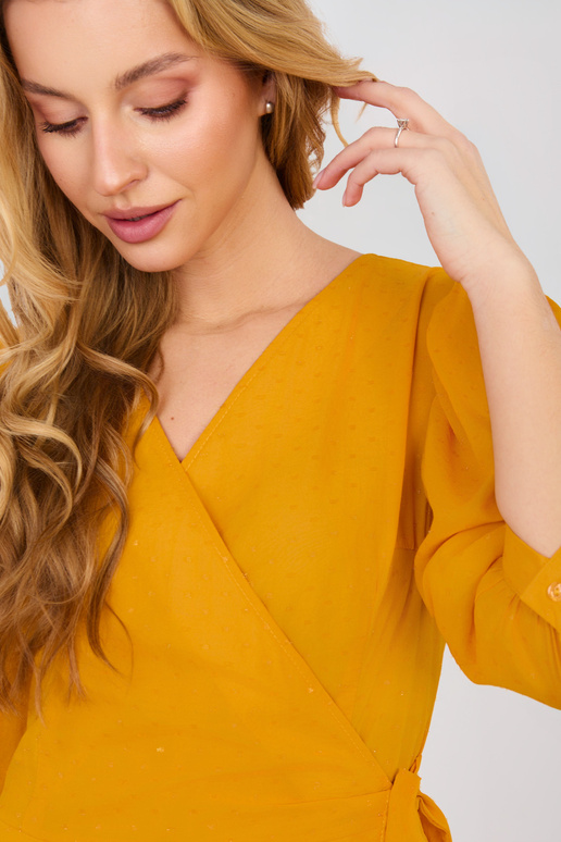 Suknelė tamsiai geltona