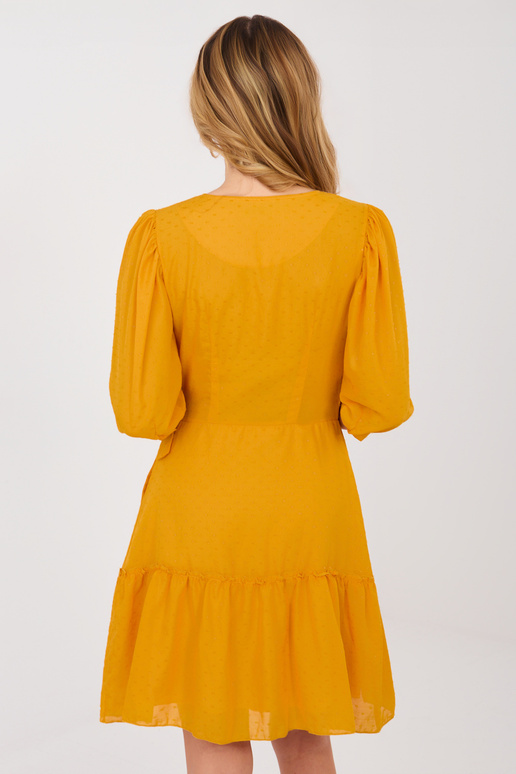 Suknelė tamsiai geltona
