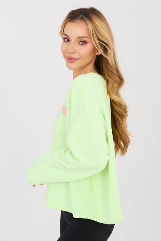 Mėlyna palaidinė šviesiai žalia spalva