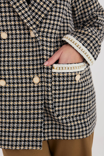 Švarkas juodai geltonas 2