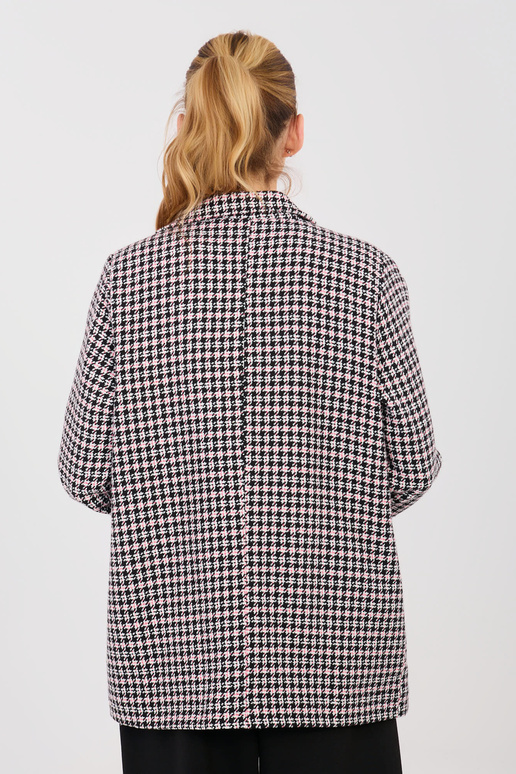 Švarkas juodai rožinis