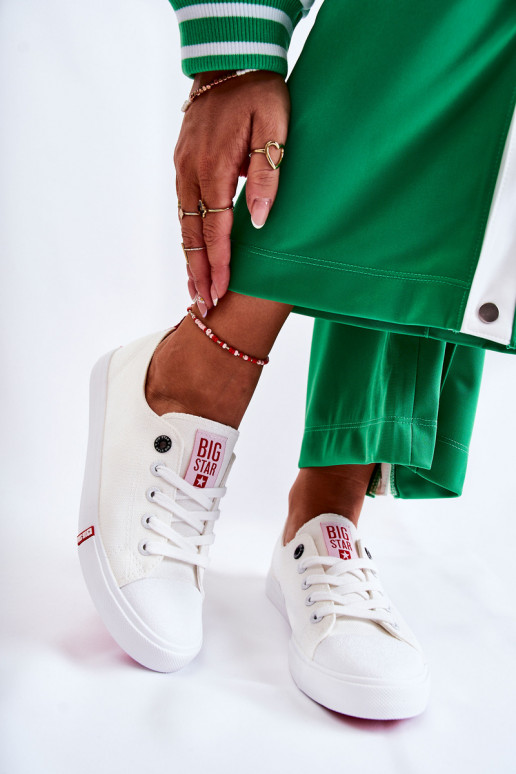 Moteriški batai Big Star FF274087 Baltos-raudonos spalvos