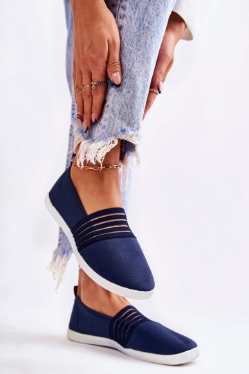  Sportbačiai  Slip-On tamsiai mėlynos spalvos Lilis 2