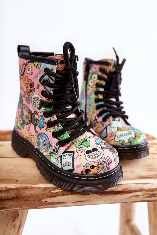 Šilti vaikiški batai  rožinės spalvos Dexi