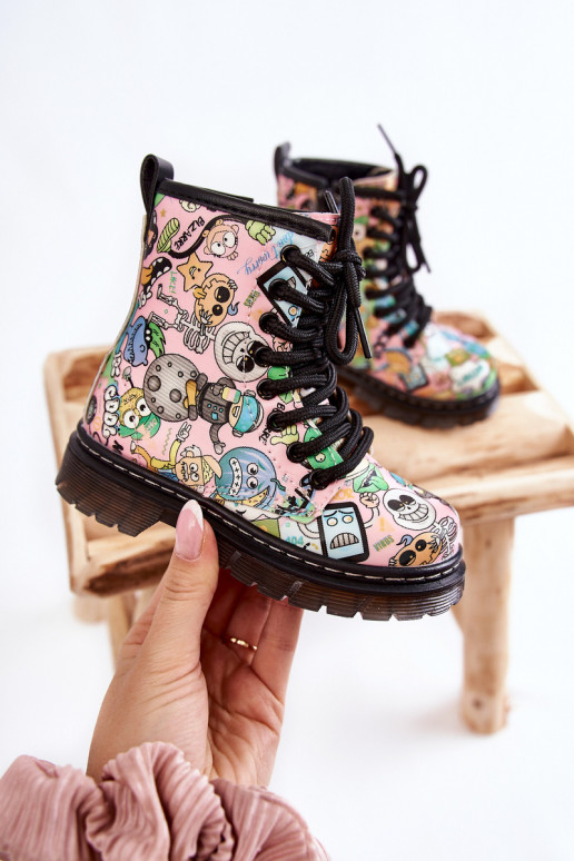 Šilti vaikiški batai  rožinės spalvos Dexi