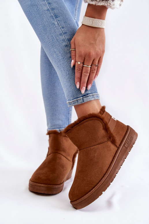  Aulinukai sniego batai Big Star KK274620 rudos spalvos