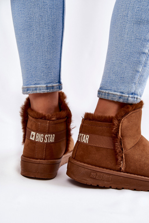  Aulinukai sniego batai Big Star KK274620 rudos spalvos
