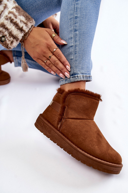  Aulinukai sniego batai Big Star KK274620 rudos spalvos