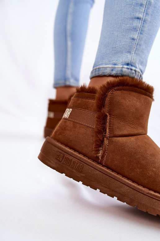  Aulinukai sniego batai Big Star KK274620 rudos spalvos