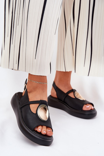   Elegantiško stiliaus Moteriškos basutės S.Barski GR51-603 Juodos spalvos