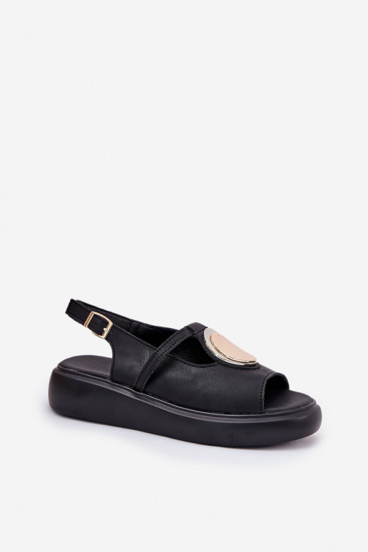   Elegantiško stiliaus Moteriškos basutės S.Barski GR51-603 Juodos spalvos