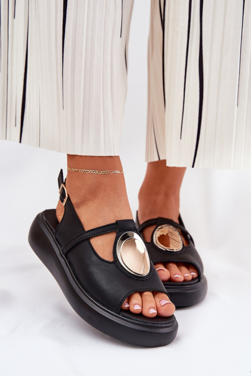   Elegantiško stiliaus Moteriškos basutės S.Barski GR51-603 Juodos spalvos