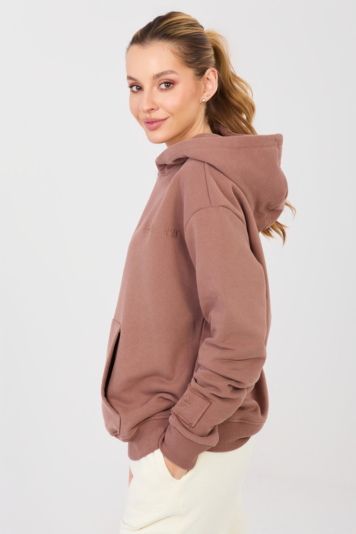 Ruda palaidinė su užtrauktuku