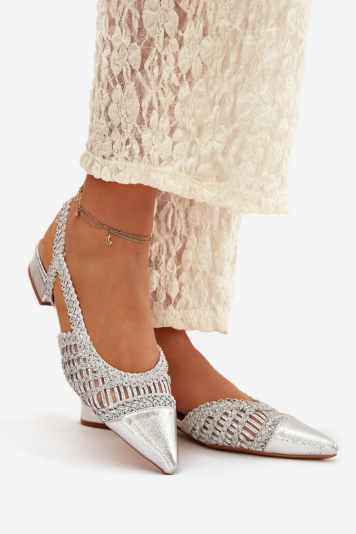 Moteriškos basutės   sidabro spalvos Nivorra