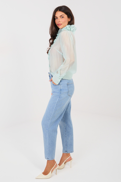 Džinsinės kelnės mėlynos spalvos