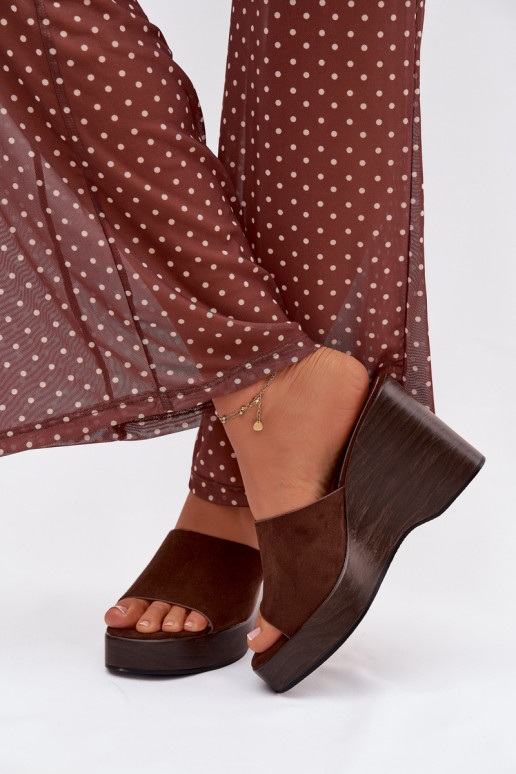 Moteriškos šlepetės  Czekoladowe Ravelia