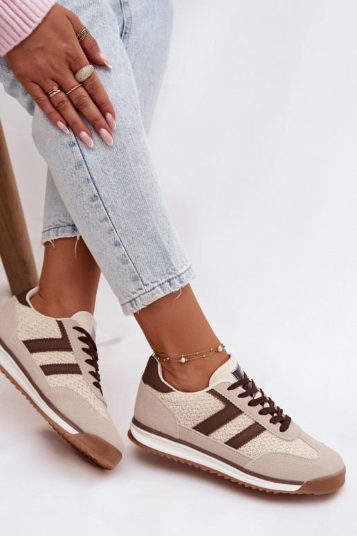 sportiniai bateliai  modelio batai  smėlio spalvos Soretta