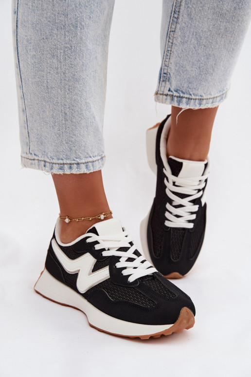 sportiniai bateliai  su platforma Juodos spalvos Janelora