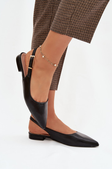 Balerinos su aukso spalvos sagtimis Juodos spalvos Iverelle 2