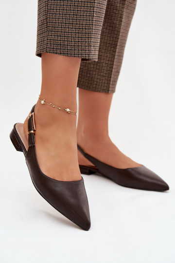 Balerinos su aukso spalvos sagtimis Czekoladowe Iverelle 2