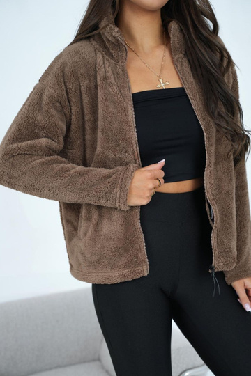 Bluza tamsiai smėlio spalvos