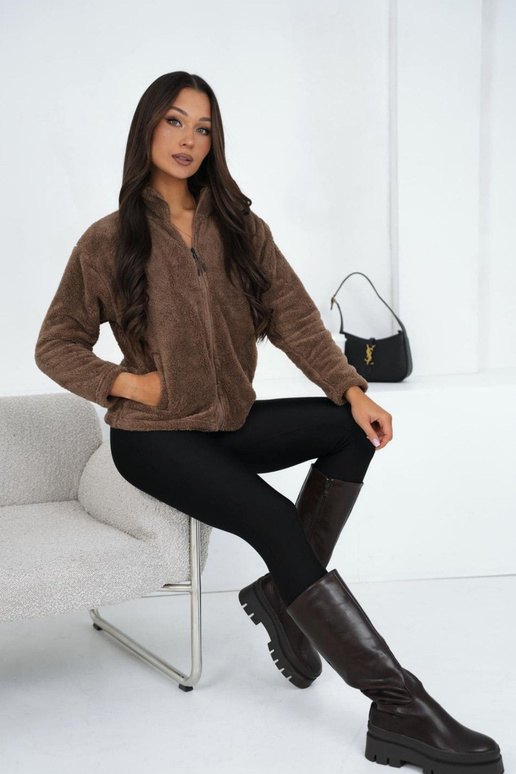 Bluza tamsiai smėlio spalvos