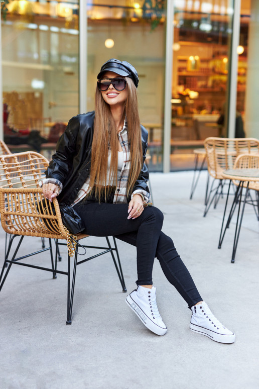 Moteriški laisvalaikio batai su auliuku Big Star II274014 baltos spalvos