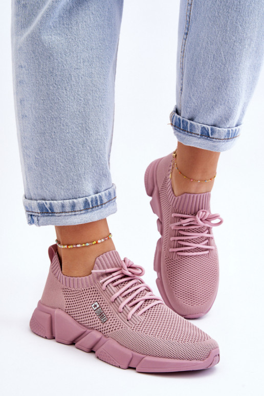    modelio batai Memory Foam System Big Star JJ274266 rožinės spalvos