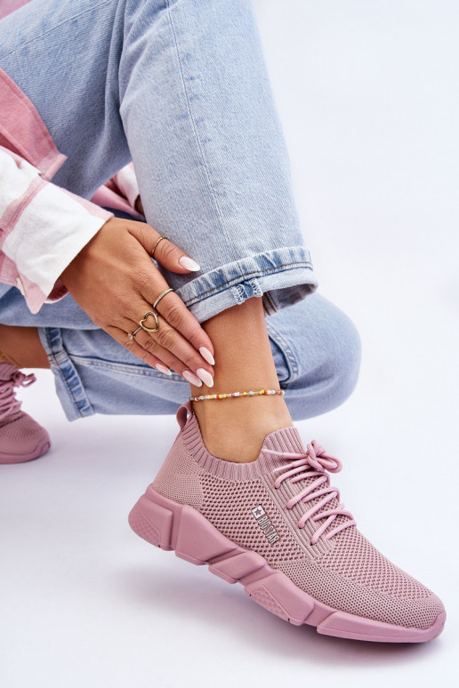    modelio batai Memory Foam System Big Star JJ274266 rožinės spalvos