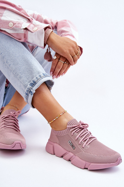    modelio batai Memory Foam System Big Star JJ274266 rožinės spalvos