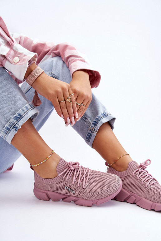    modelio batai Memory Foam System Big Star JJ274266 rožinės spalvos