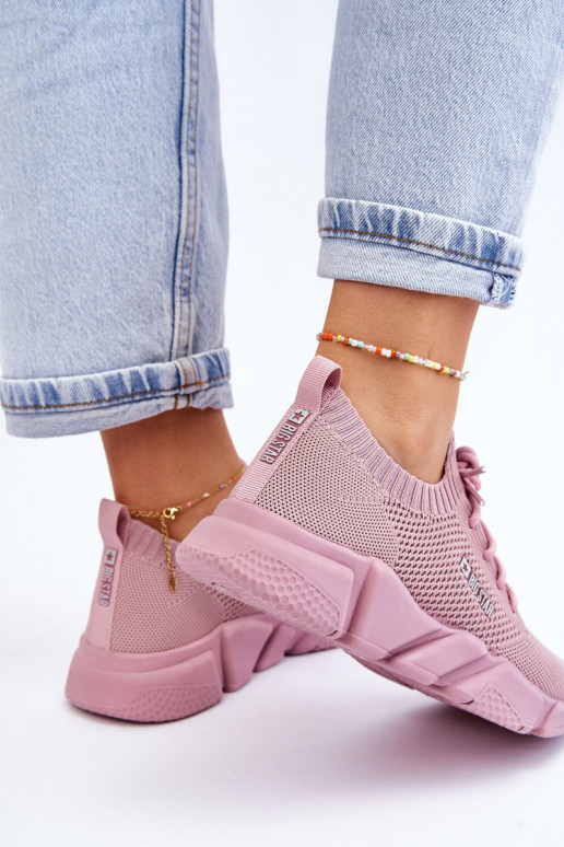    modelio batai Memory Foam System Big Star JJ274266 rožinės spalvos