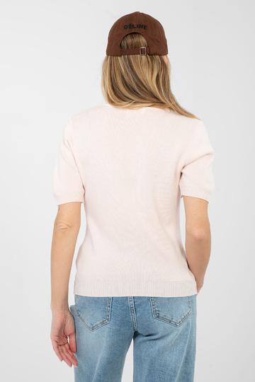 Megztinis šviesiai rožinis