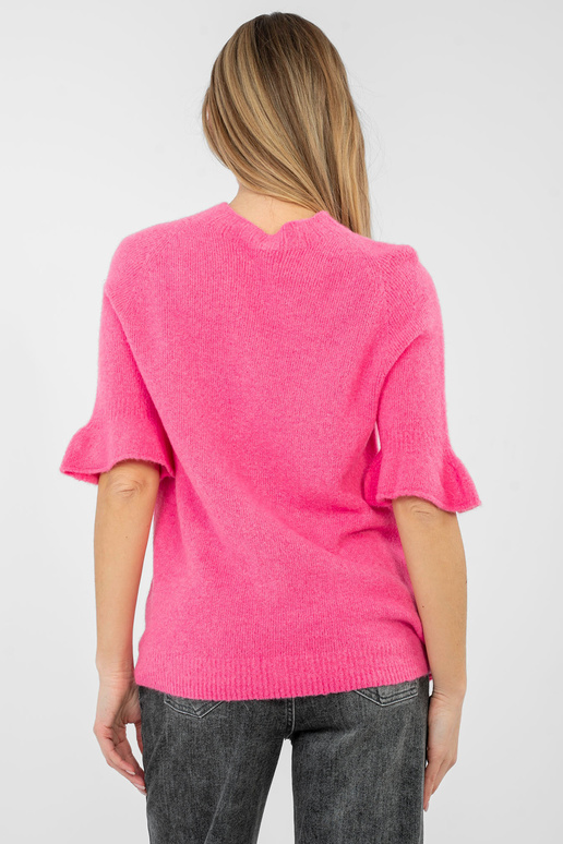 Megztinis tamsiai rožinis