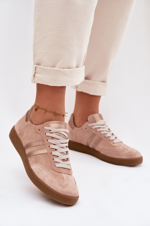 Zazoo N1068 iš zomšos   modelio batai  rožinės spalvos