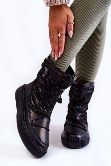  pašiltinti sniego batai Big Star KK274193 Juodos spalvos