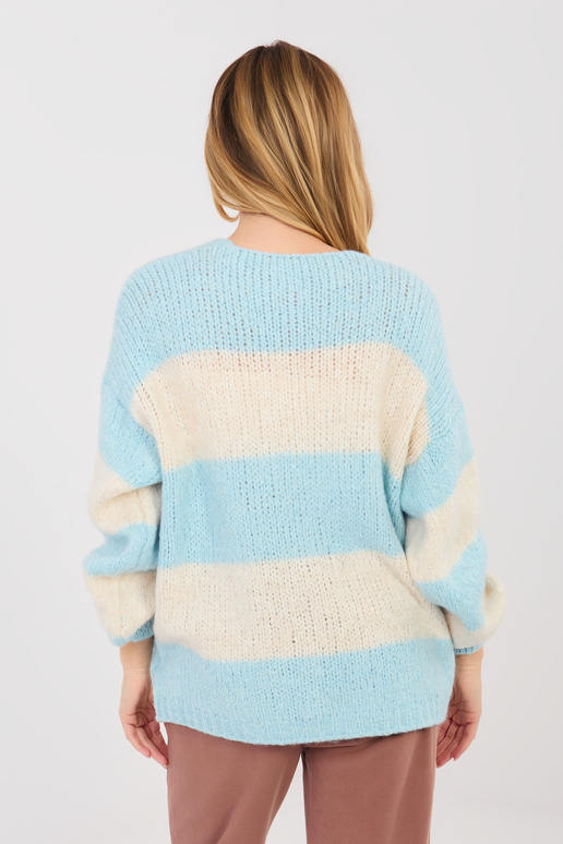 Megztinis šviesiai mėlynas