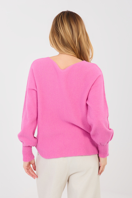 Megztinis tamsiai rožinis