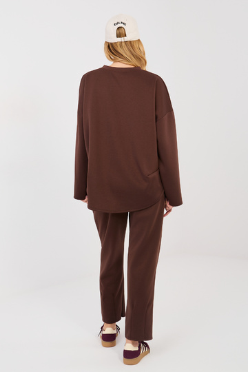 Komplektas IT tamsiai rudas