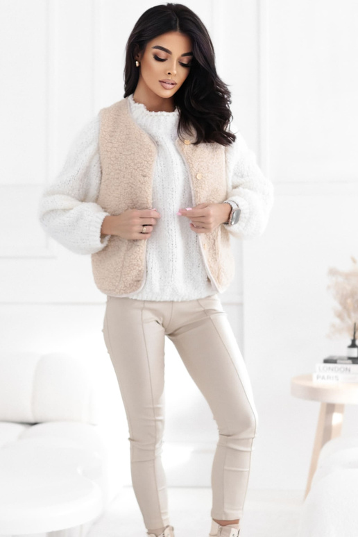 Liemenė šviesiai smėlio spalvos