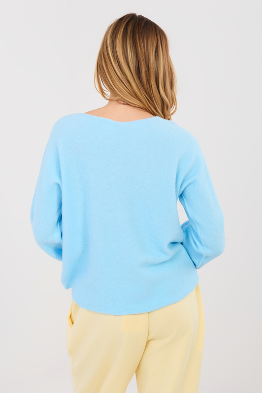 Megztinis šviesiai mėlynas