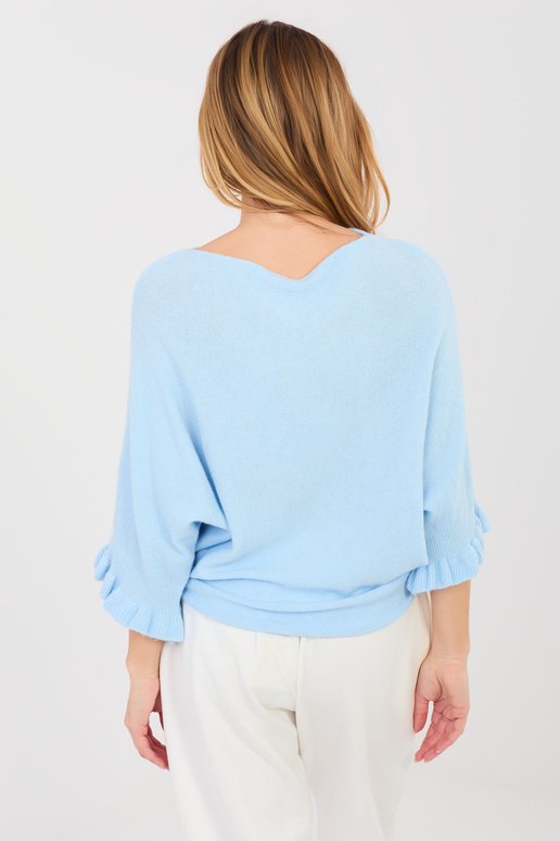 Megztinis šviesiai mėlynas