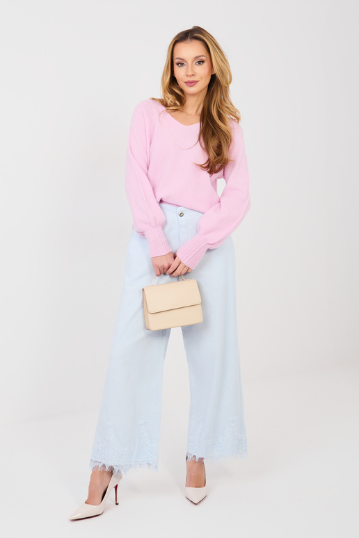 Megztinis šviesiai rožinis