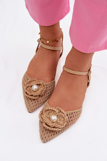 Moteriškos basutės   Detalem smėlio spalvos Vionessa