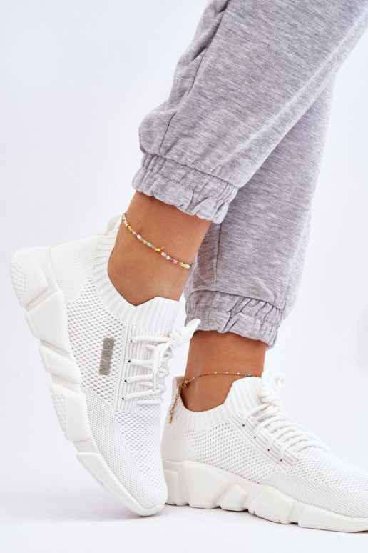    modelio batai Memory Foam System Big Star JJ274268 baltos spalvos