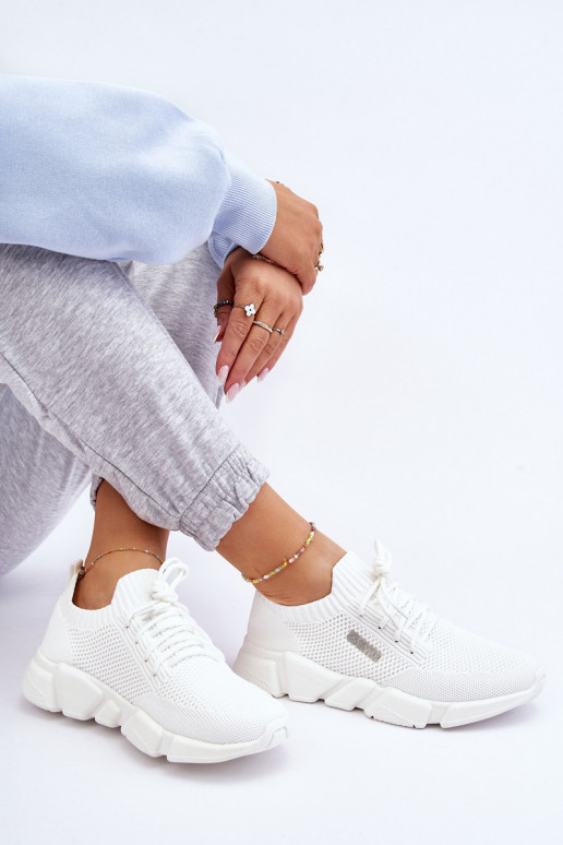    modelio batai Memory Foam System Big Star JJ274268 baltos spalvos