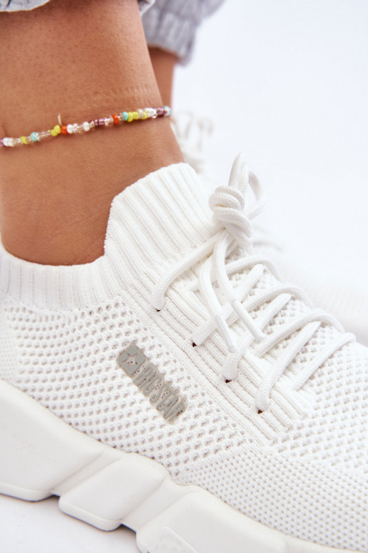    modelio batai Memory Foam System Big Star JJ274268 baltos spalvos