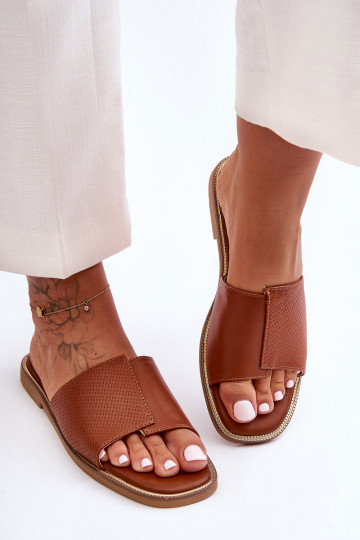 Moteriškos šlepetės   rudos spalvos Harmony