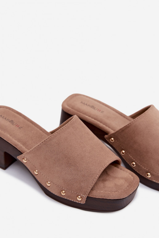 Moteriškos šlepetės  Ze aukso spalvosmi  smėlio spalvos Davessa